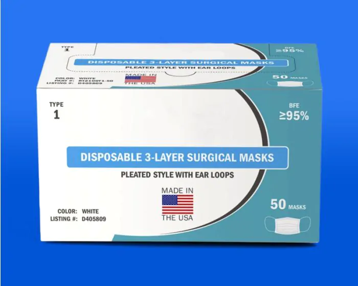 Type-1 Disposable Surgical Masks (50ct)