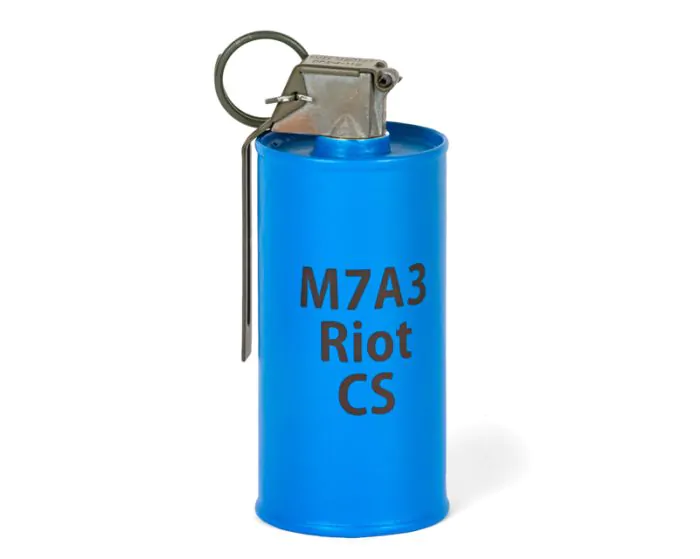 Inert M7A3 Riot CS Grenade | DSA Detection Part Number TSK0007
